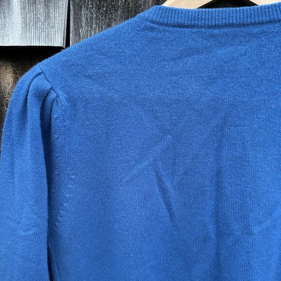 Belford 100% Cashmere Sweater Cardigan Small Blue Hong Kong - Picture 7 of 9